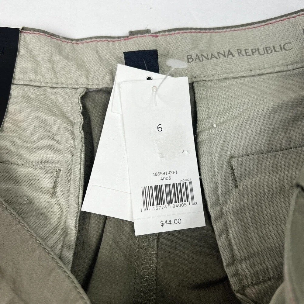 Banana Republic Olive Green Ryan Fit Shorts Size 6